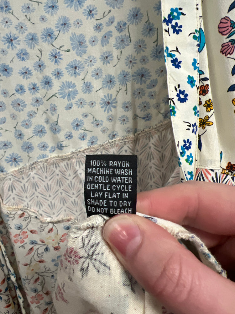 FASHION FUSE PATTERN BLOCK KIMONO