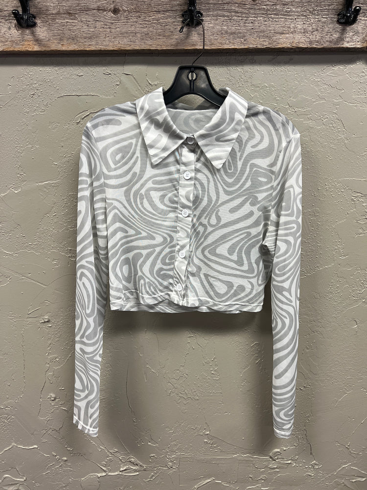 SHEER MESH SHIRT