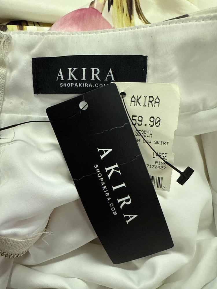 NWT AKIRA HIGH-LOW FLORAL SKIRT (org$60)
