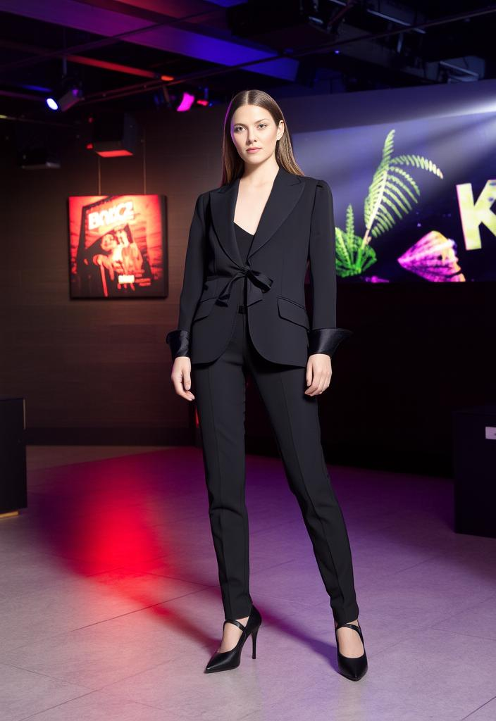 ANN KLEIN TUXEDO INSPIRED SUIT JACKET