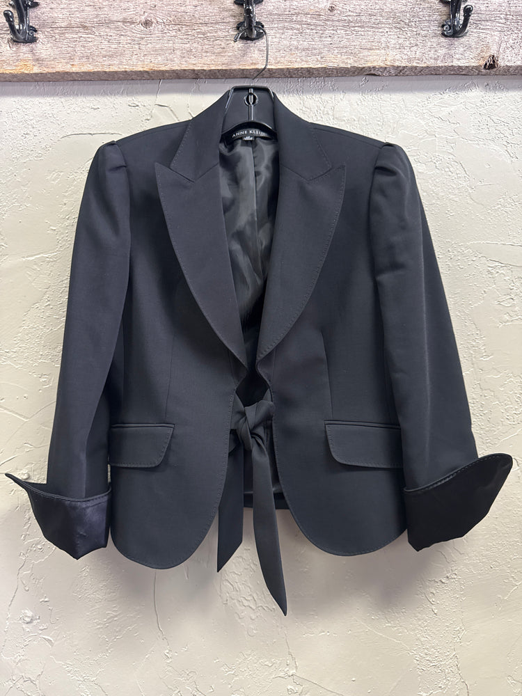 ANN KLEIN TUXEDO INSPIRED SUIT JACKET