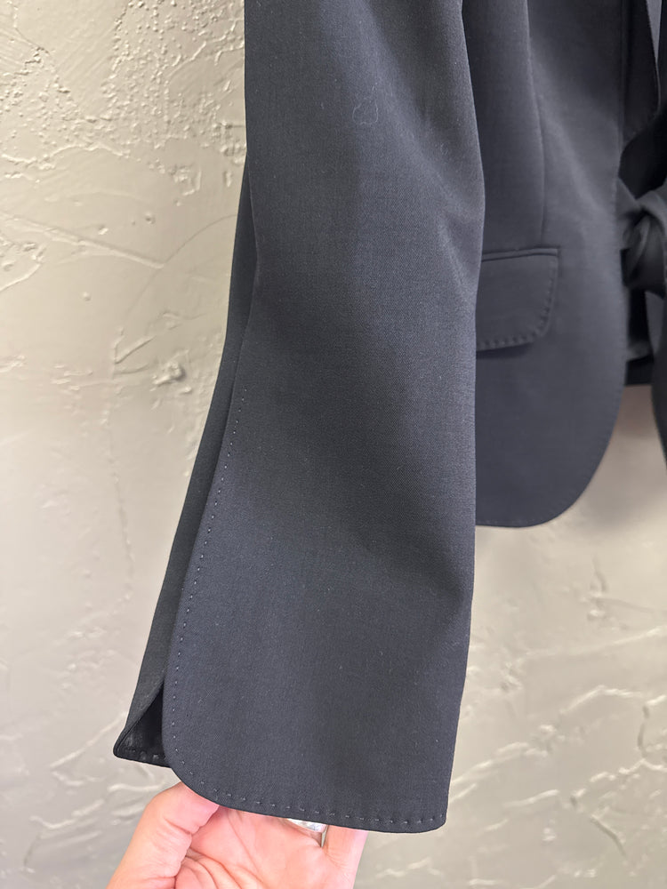 ANN KLEIN TUXEDO INSPIRED SUIT JACKET