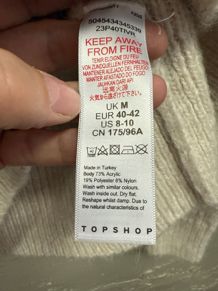 TOPSHOP FRILL DETAIL CARDIGAN