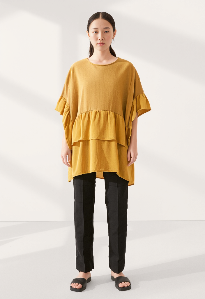 LOWRYS FARM OVERSIZED TIERED SHIRT