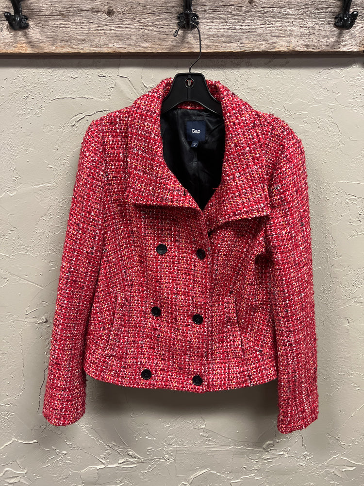NWOT GAP DBL BREASTED TWEED JACKET