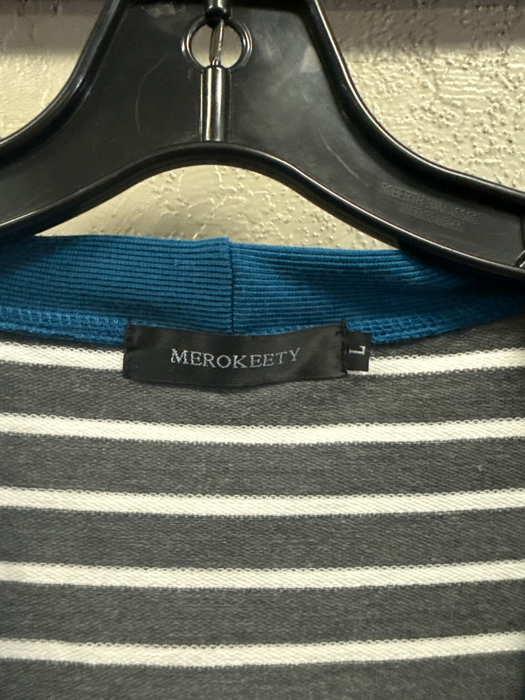 MEROKEETY SNAP FRONT CARDIGAN