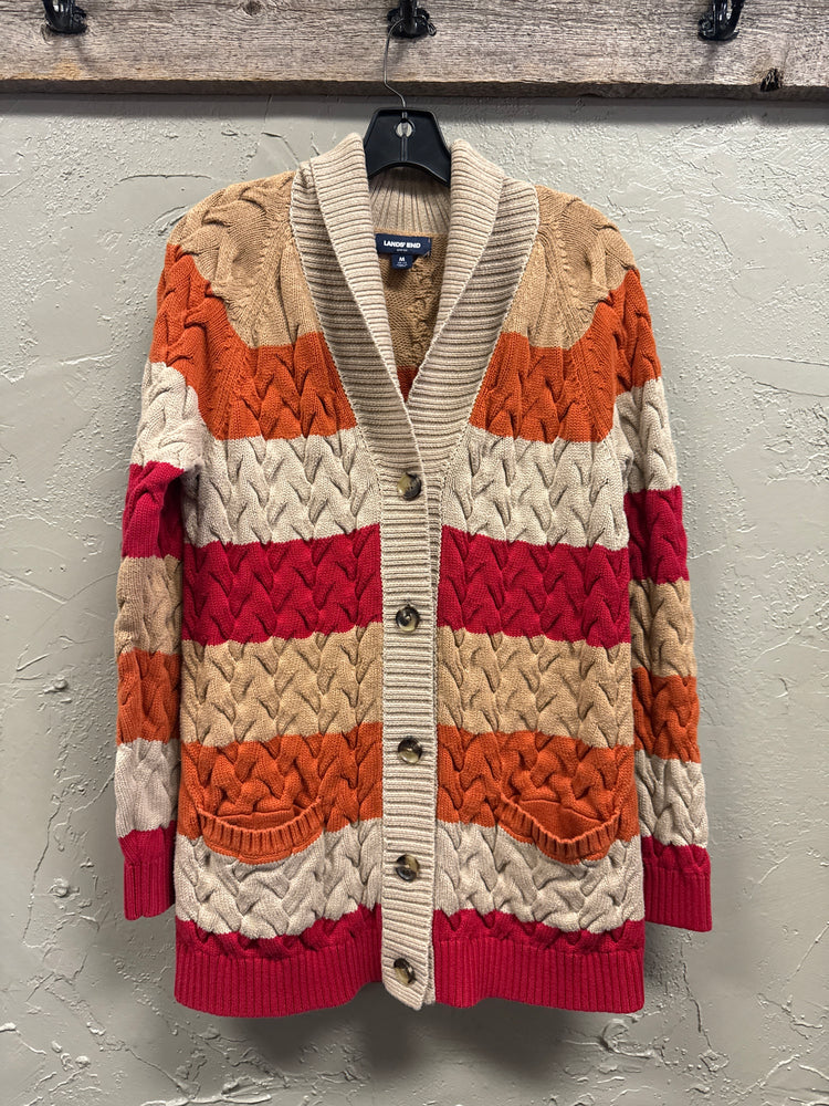 LANDS END COTTON DRIFTER SWEATER