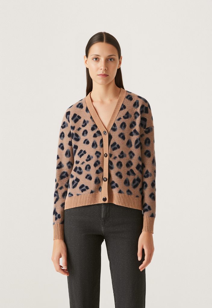 NWT 89th+MADISON FAWN PRINT SWEATER (org$64)