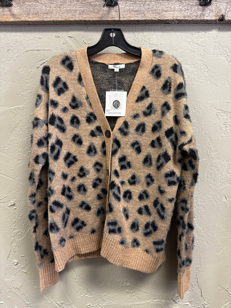 NWT 89th+MADISON FAWN PRINT SWEATER (org$64)