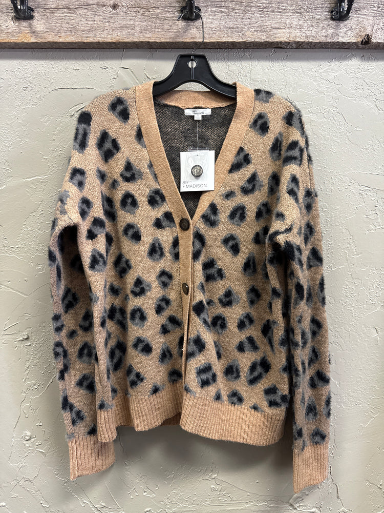 NWT 89th+MADISON FAWN PRINT SWEATER (org$64)