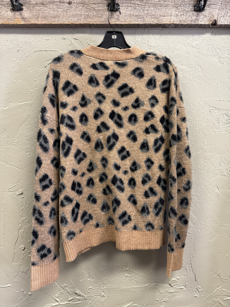 NWT 89th+MADISON FAWN PRINT SWEATER (org$64)