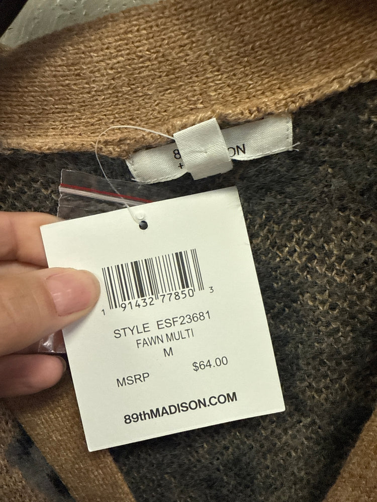 NWT 89th+MADISON FAWN PRINT SWEATER (org$64)