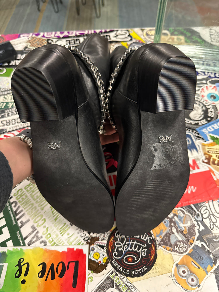 ABS LEATHER HARNESS BOOTS