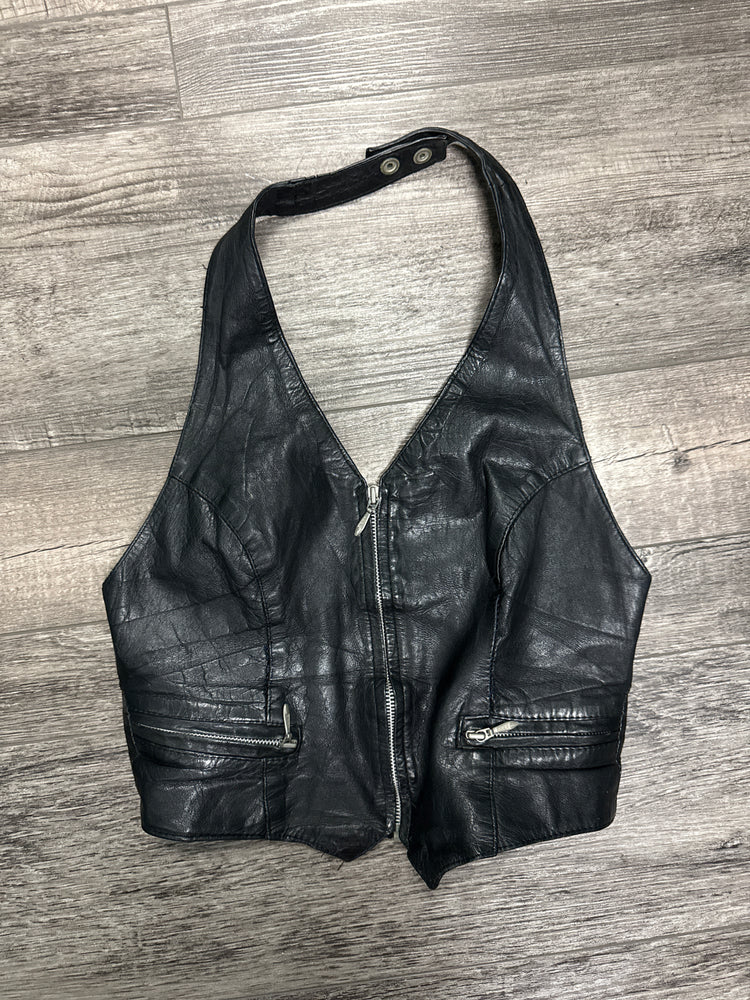VTG 90's LEATHER HALTER
