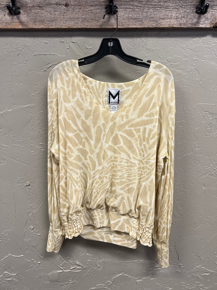 MARC BOUWER CINCHED WAIST NYLON TOP