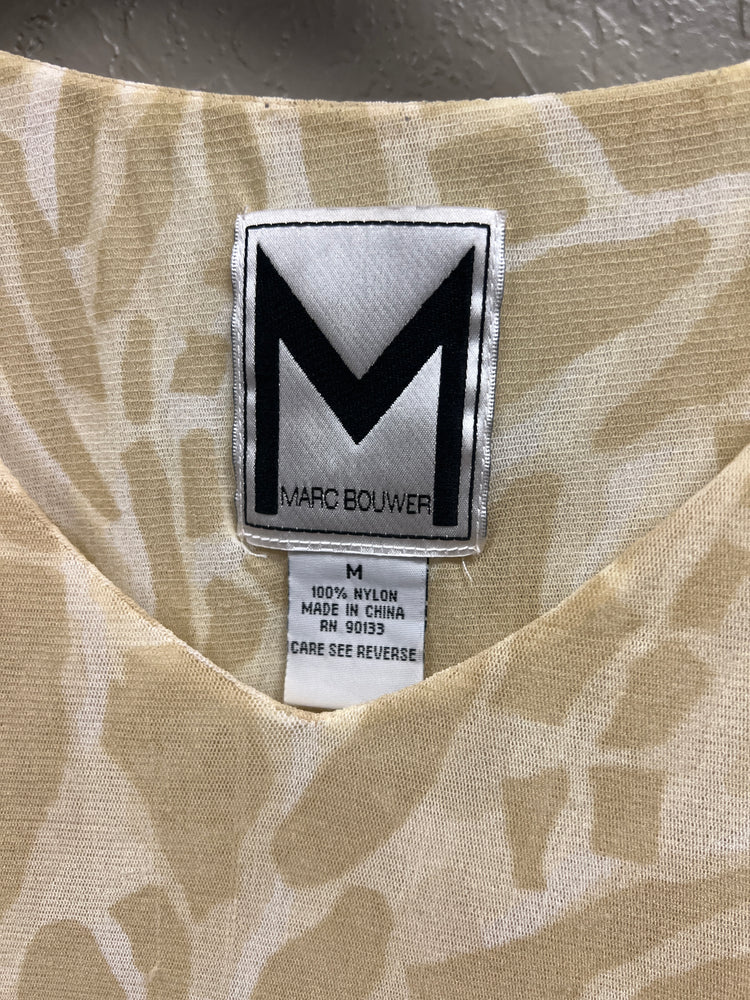 MARC BOUWER CINCHED WAIST NYLON TOP