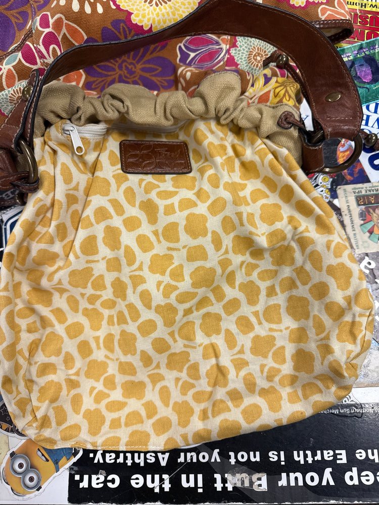 FOSSIL FLORAL CANVAS HOBO