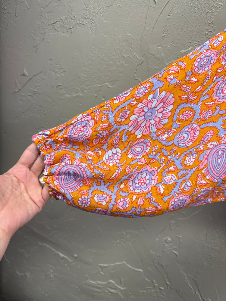 RACHEL ROY FLORAL CROP BLOUSE (org$75)