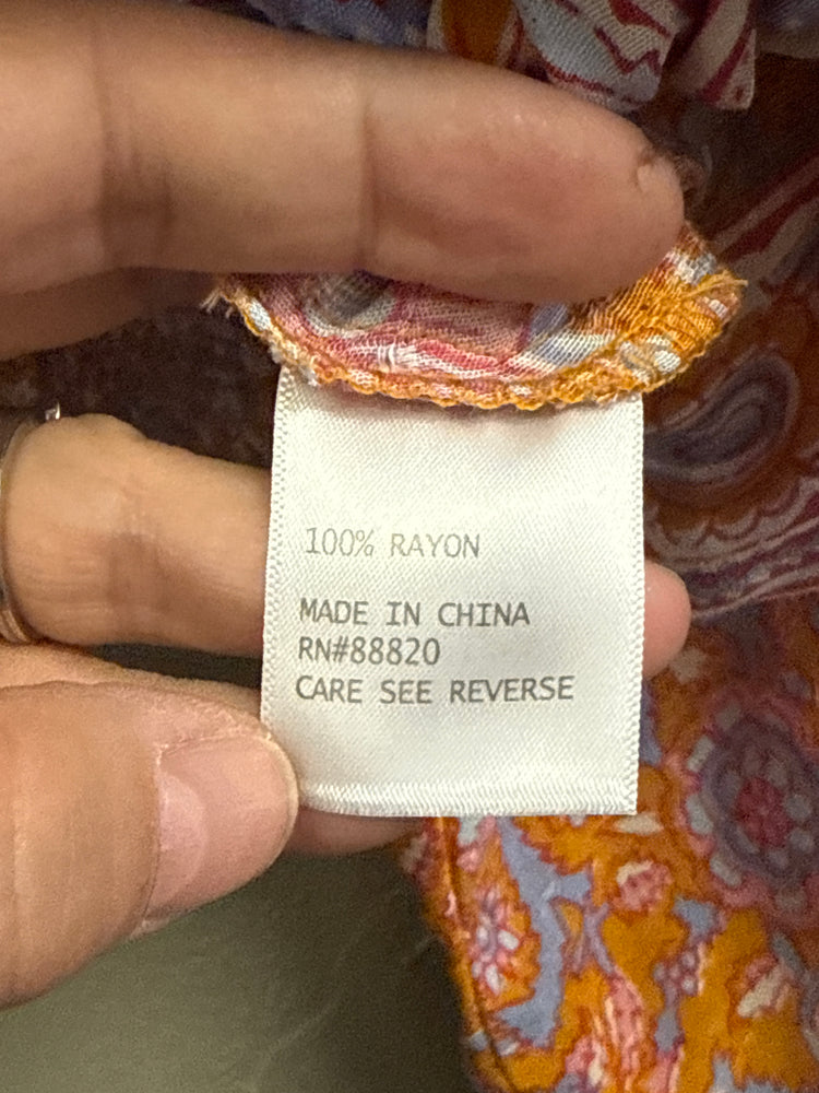 RACHEL ROY FLORAL CROP BLOUSE (org$75)