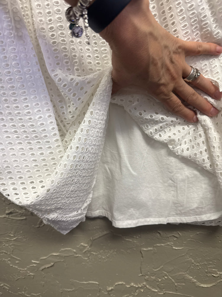 MADEWELL EYELET OVERLAY DRESS