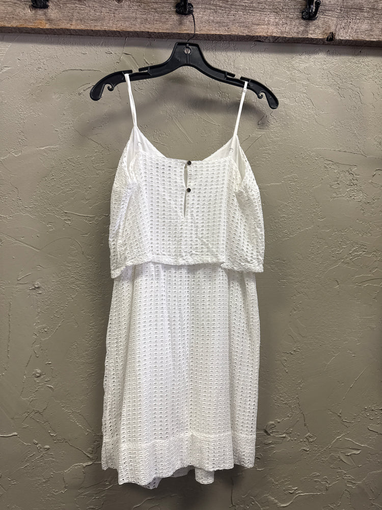 MADEWELL EYELET OVERLAY DRESS