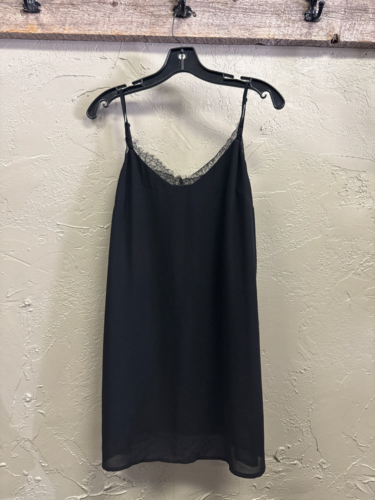 LULUS LACE TRIM SLIP DRESS