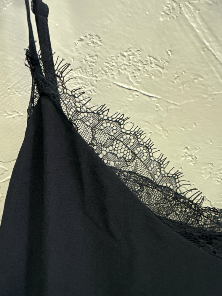 LULUS LACE TRIM SLIP DRESS