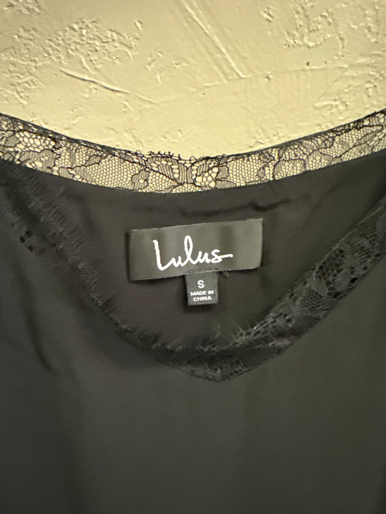 LULUS LACE TRIM SLIP DRESS