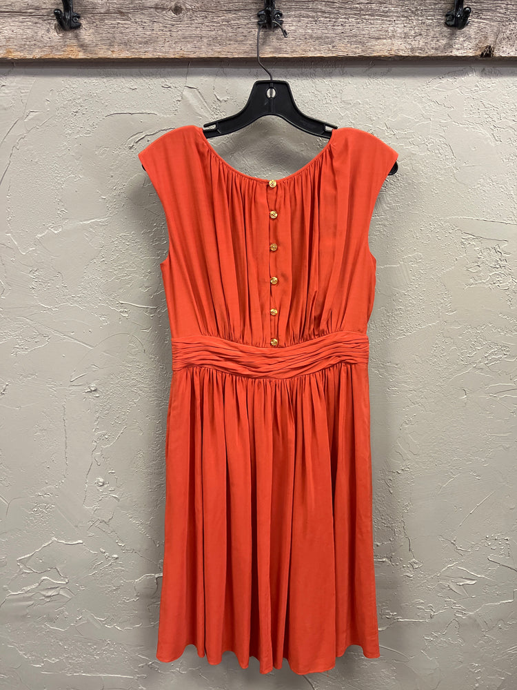 BODEN PLEATED SLEEVELESS DRESS (org$198)