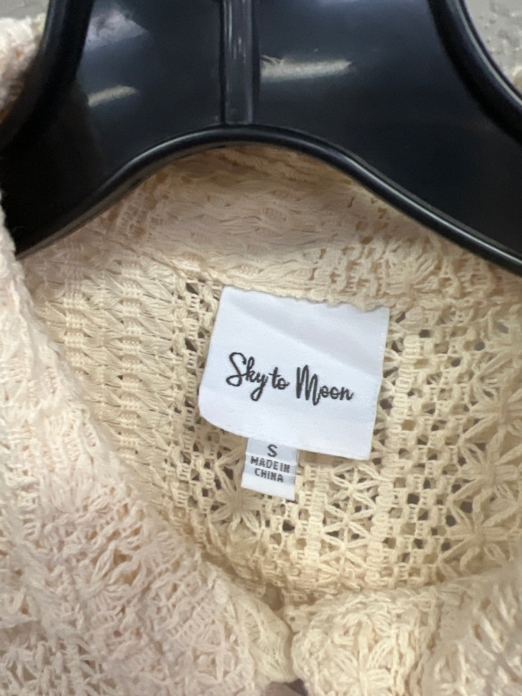 SKY TO MOON CROCHETED COTTON SHIRT