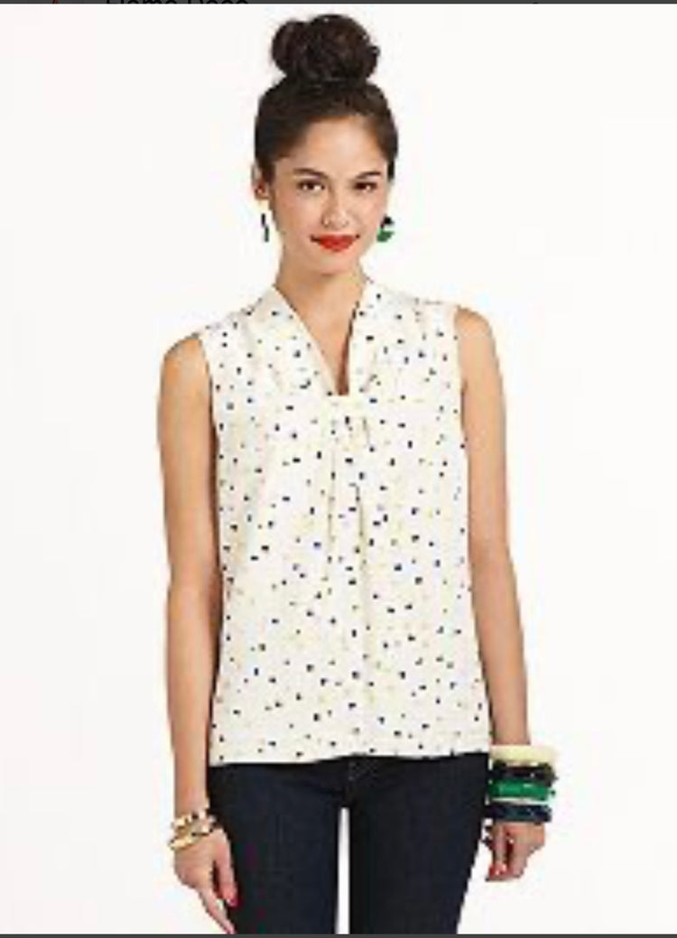 KATE SPADE SILK SLEEVELESS TOP