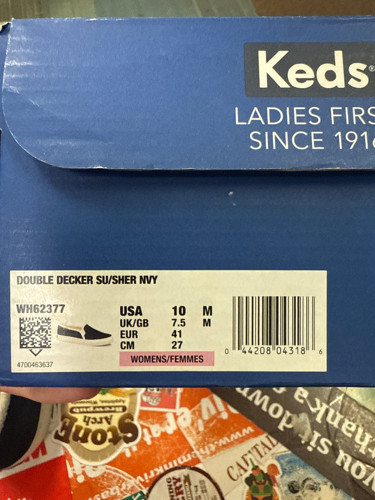 NIB KEDS SUEDE & SHERPA SLIP ONS (org$65)