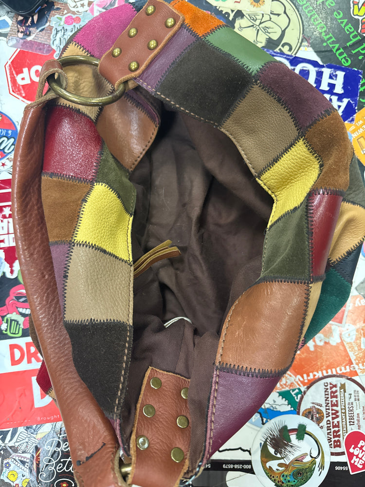 LUCKY BRAND PATCHWORK HOBO