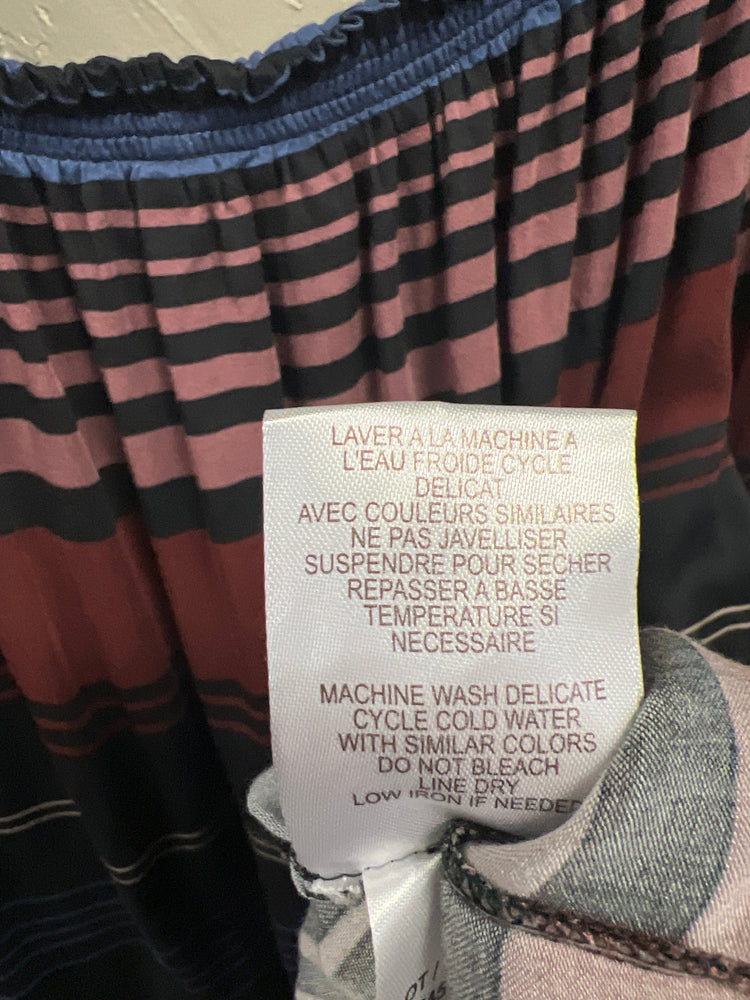 TRIBAL OFF THE SHOULDER STRIPED TOP (org$115)