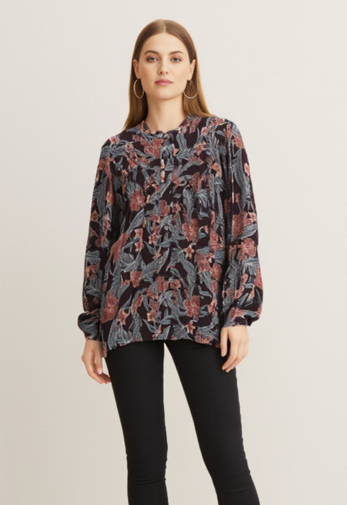 NWT EE:SOME FLORAL BLOUSE