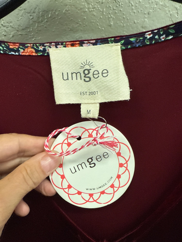 NWT UMGEE VELVET BABYDOLL DRESS (org$65)