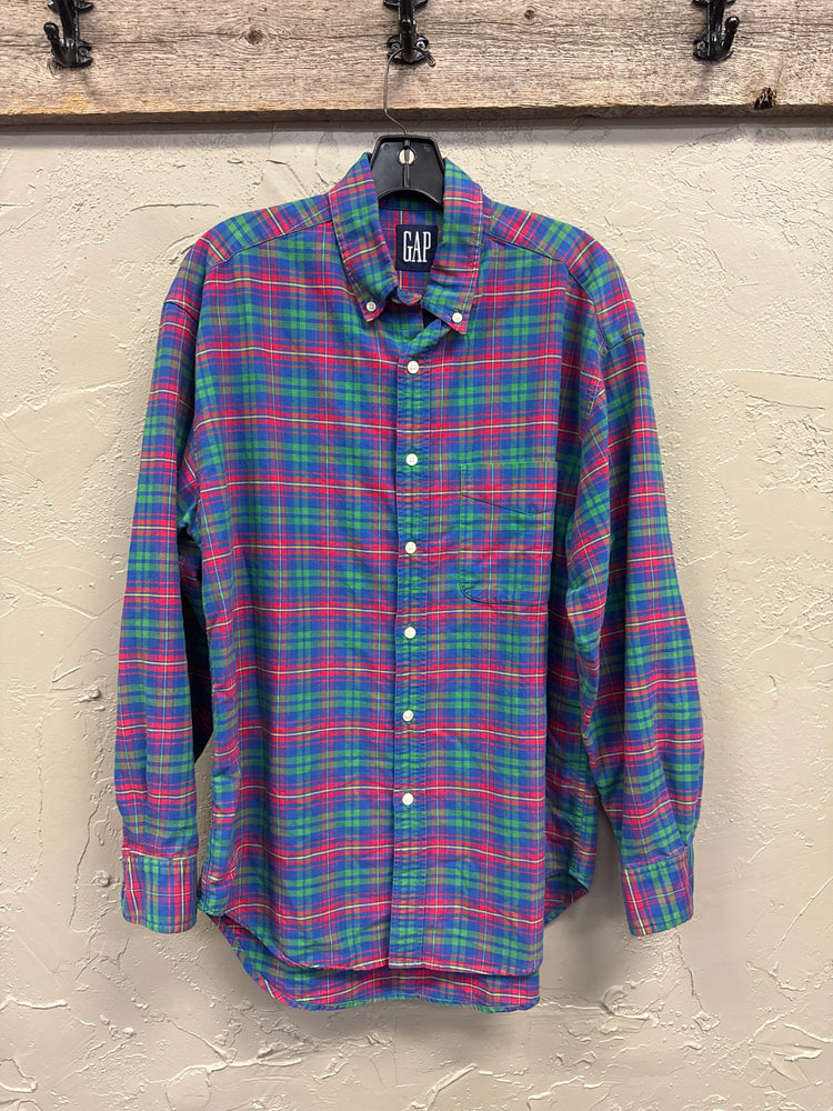 VTG 90’s GAP PLAID BUTTONDOWN