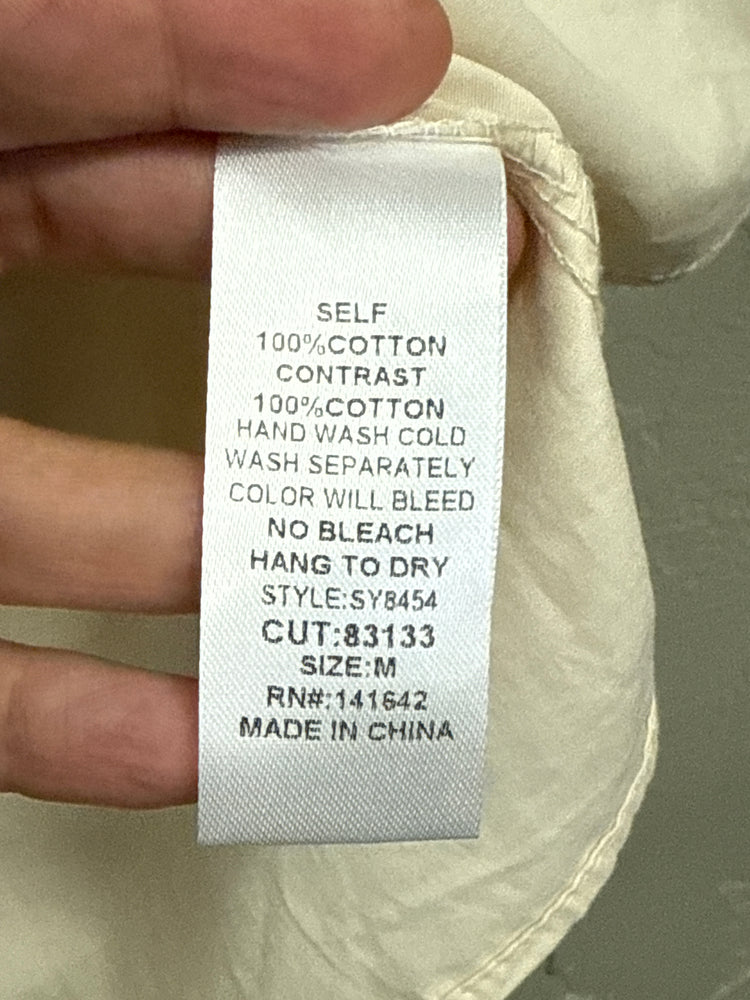 NWT SHE+SKY COTTON BLOUSE