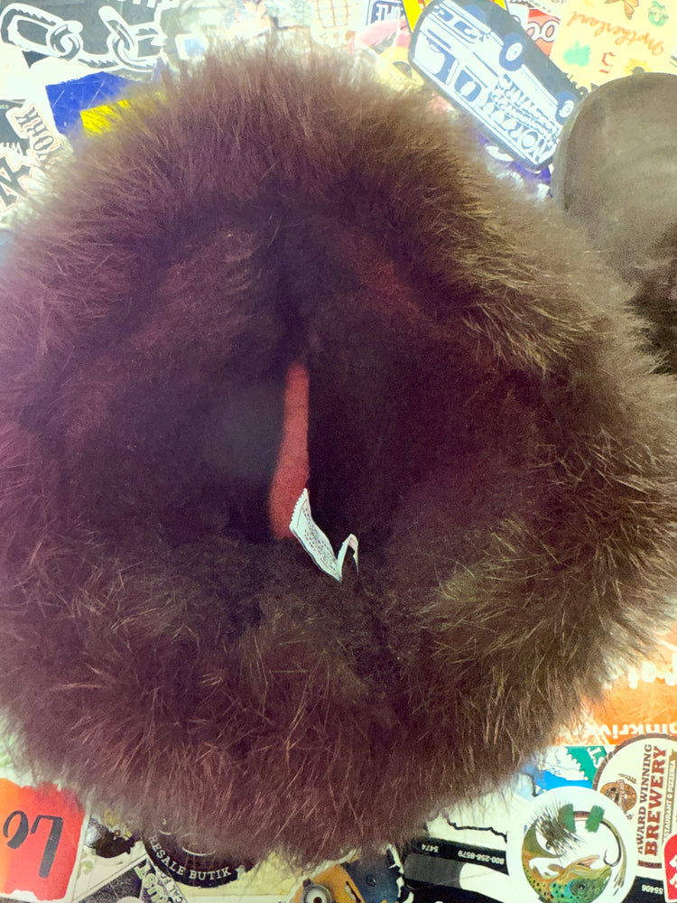 BEARPAW SUEDE & RABBIT FUR BOOTS (org$225)