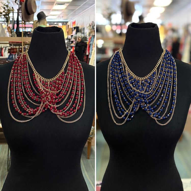 NWOT TWISTED CHAIN & BEAD NECKLACES