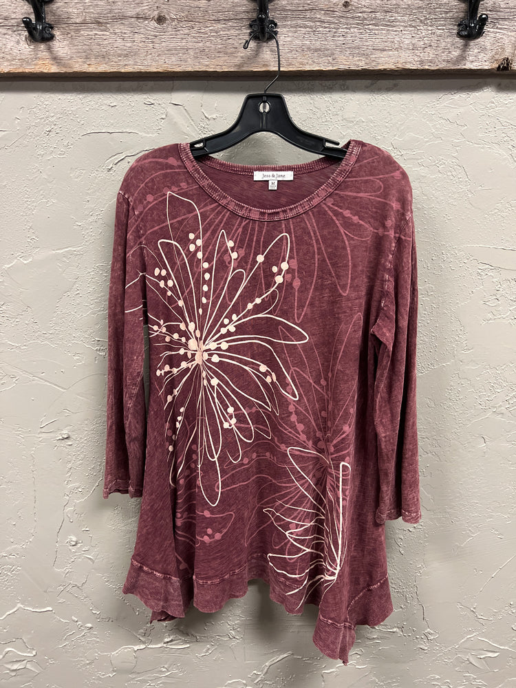 JESS & JANE MINERAL-WASHED TUNIC (org$80)