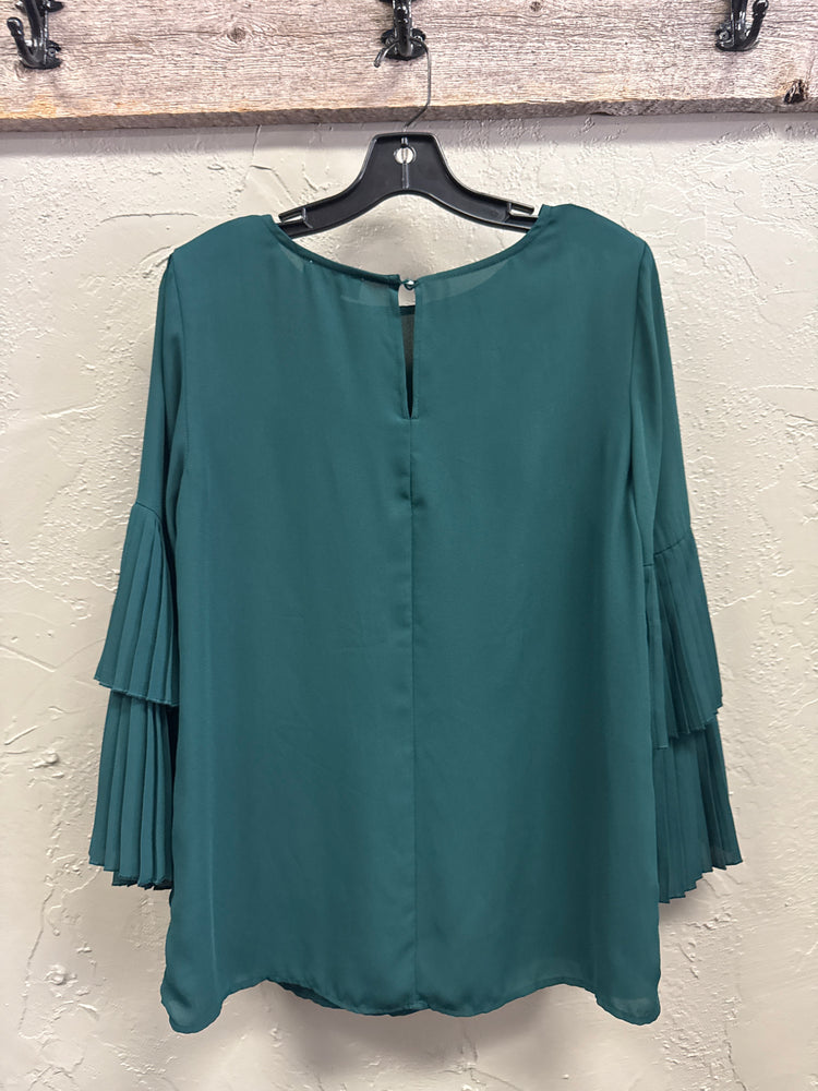 CARMEN PLEATED SLEEVE TOP