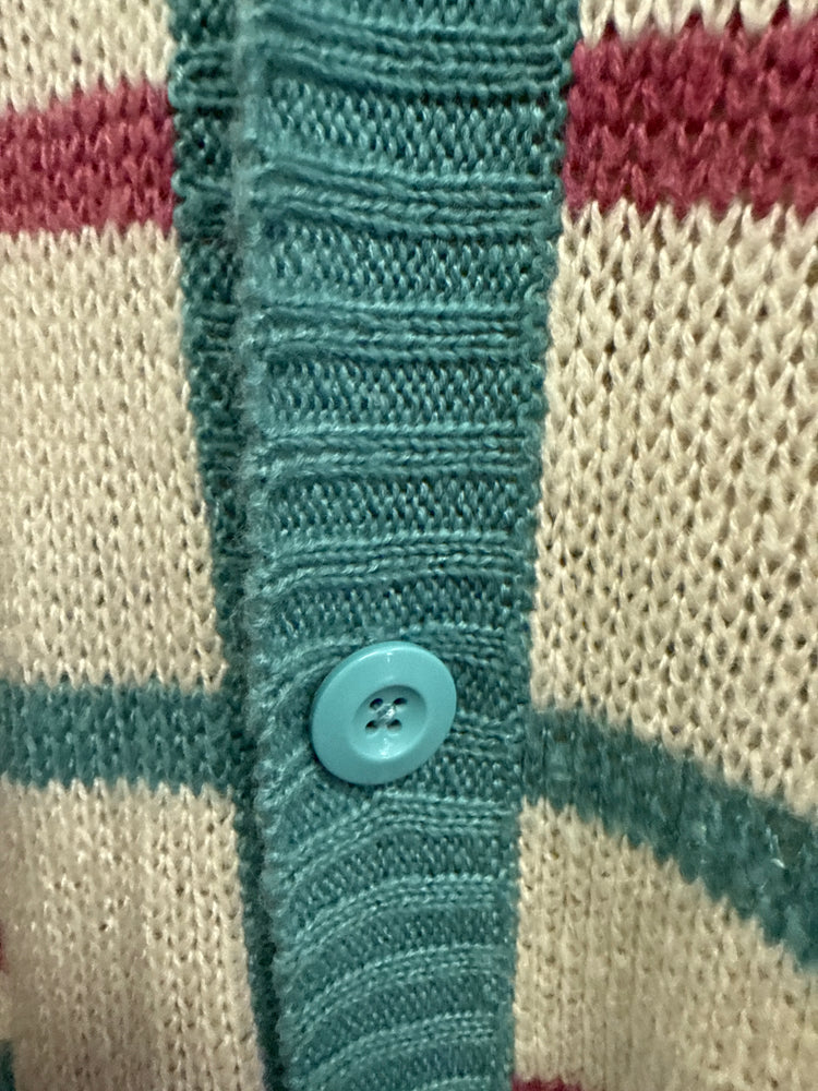 OVERSIZED STRIPED CARDIGAN