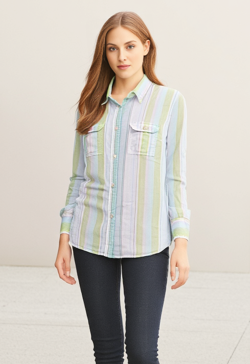 J CREW STRIPED SHIRT