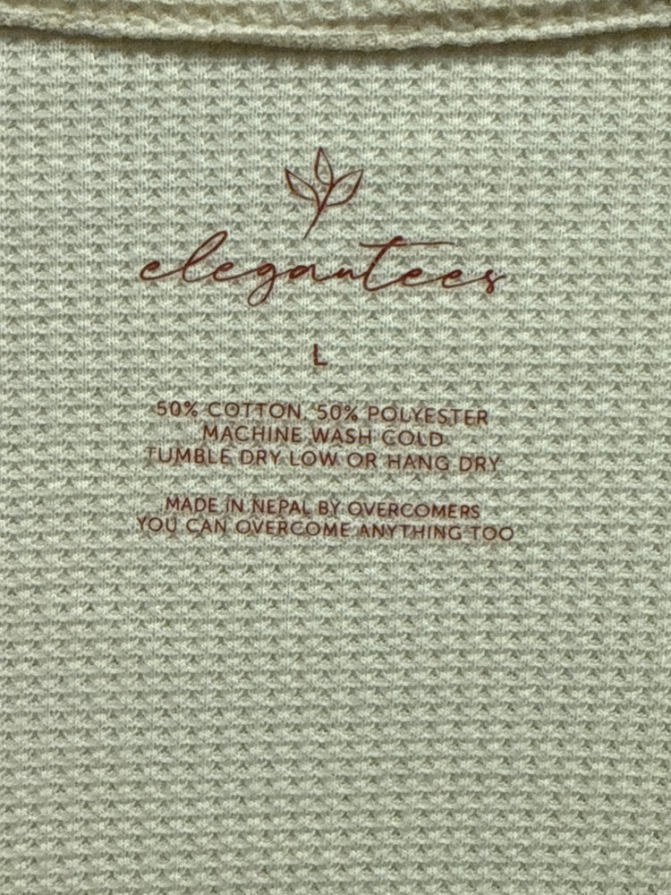 ELEGANTEES WAFFLE KNIT TOP