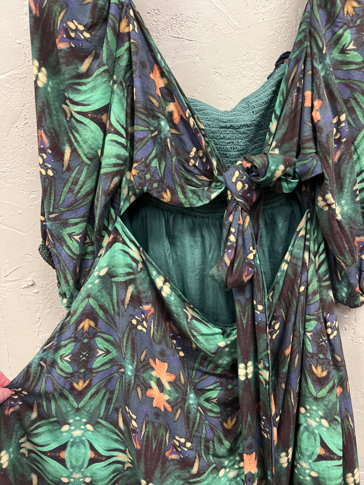 OFF THE SHOULDER TROPICAL DRESS