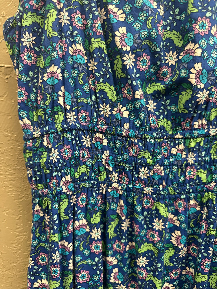 LOFT FLORAL FLOUNCE MAXI DRESS