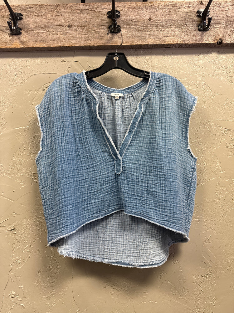 AERIE COTTON GAUZE CROP