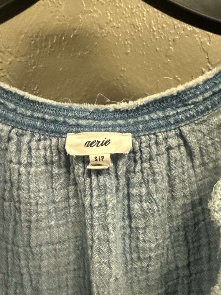 AERIE COTTON GAUZE CROP
