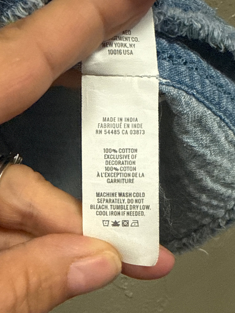 AERIE COTTON GAUZE CROP